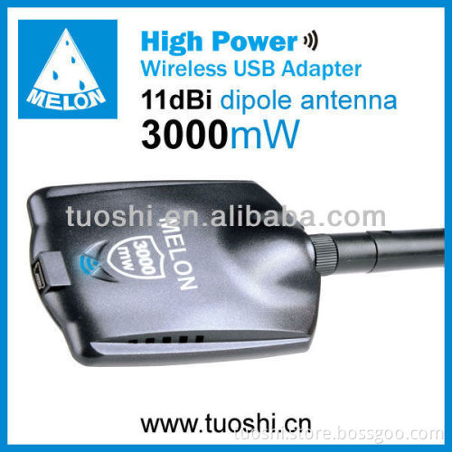 Factory sale directly,indoor 3000mW high power usb wifi receiver